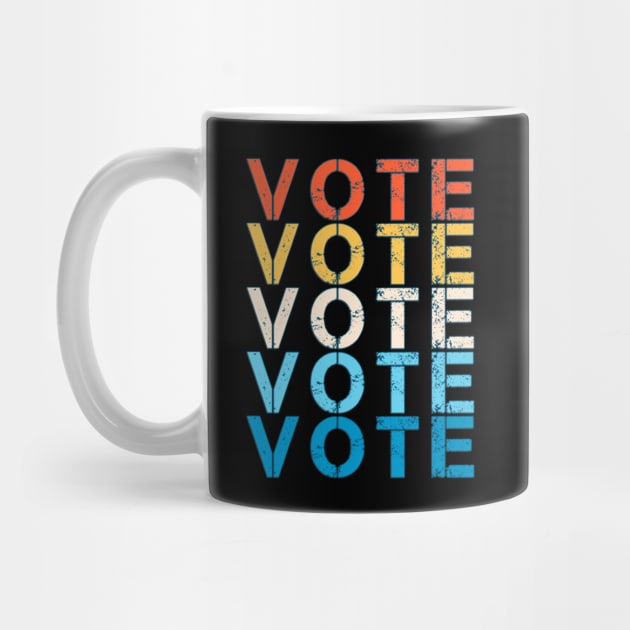 Politics Vote Retro Vintage Distressed Grunge Political by Inspire Enclave